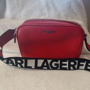 Karl Lagerfeld Red Crossbody Bag